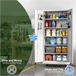 Metal Garage Storage Cabinet with Wheels and Pegboards