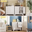 athroom Storage Cabinet with 1 Adjustable Shelves and 4 Drawers