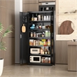 Metal Storage Cabinet with Pegboard 71'' x 34'' x 18''