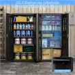 Metal Storage Cabinet with Pegboard 71'' x 34'' x 18''