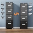 4 Drawer File Cabinet with Lock and Wheels