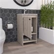 FM FURNITURE Chariot Modern Metal Free Standing Vanity Cabinet in Light Gray