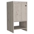 FM FURNITURE Chariot Modern Metal Free Standing Vanity Cabinet in Light Gray