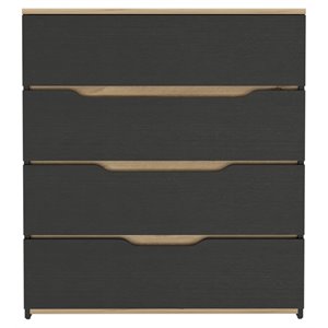 fm furniture california 4-drawer modern wood dresser