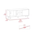 FM FURNITURE Rome Modern Wood TV Stand for TVs up to 45