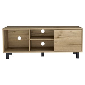 FM FURNITURE Rome Modern Wood TV Stand for TVs up to 45&quot in Light Oak