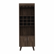 FM FURNITURE Bar Cabinet Edessa Engineered Woodin Dark Walnut