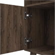 FM FURNITURE Bar Cabinet Edessa Engineered Woodin Dark Walnut