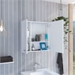 FM FURNITURE Kenya Engineered Wood Medicine Mirrored Cabinet in White