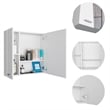 FM FURNITURE Kenya Engineered Wood Medicine Mirrored Cabinet in White