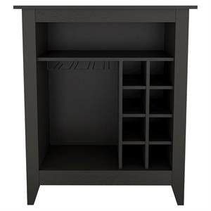 fm furniture future bar cabinet black engineered wood