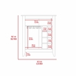 FM FURNITURE Future Engineered Wood Bar Cabinet For Living Room in Light Gray