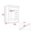 FM FURNITURE Future Engineered Wood Bar Cabinet For Living Room in Light Gray