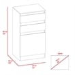 FM FURNITURE Celestial Engineered Wood Dresser For Bedroom in White