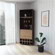 FM FURNITURE Bahamas Corner Bar Engineered Wood Dark Oak / Pine