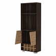 FM FURNITURE Bahamas Corner Bar Engineered Wood Dark Oak / Pine