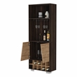 FM FURNITURE Bahamas Corner Bar Engineered Wood Dark Oak / Pine