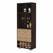 FM FURNITURE Bahamas Corner Bar Engineered Wood Dark Oak / Pine