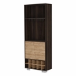 FM FURNITURE Bahamas Corner Bar Engineered Wood Dark Oak / Pine