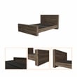 FM FURNITURE Braga Full Size Bed Frame Dark Brown Engineered Wood