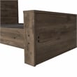 FM FURNITURE Braga Full Size Bed Frame Dark Brown Engineered Wood