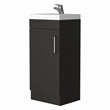 FM FURNITURE Toledo Bathroom Vanity 1 Door Engineered Wood Black