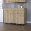 FM FURNITURE Saturn Utility Base Cabinet Engineered Wood Macadamia