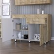 FM FURNITURE Saturn Utility Base Cabinet Engineered Wood Macadamia