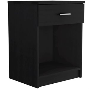 fm furniture pictor nightstand black wengue made of engineered wood