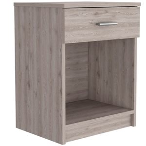 fm furniture pictor nightstand light gray made of engineered wood