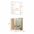 FM FURNITURE Kenya Medicine Cabinet Engineered Wood Pine (Beige)