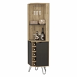 FM FURNITURE Grace Bar Cabinet with Shelves Engineered Wood Beige