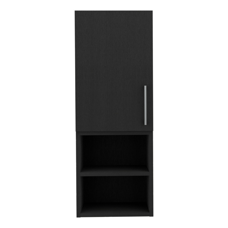 FM FURNITURE Praia Medicine Cabinet Engineered Wood Black Wengue