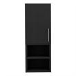 FM FURNITURE Praia Medicine Cabinet Engineered Wood Black Wengue