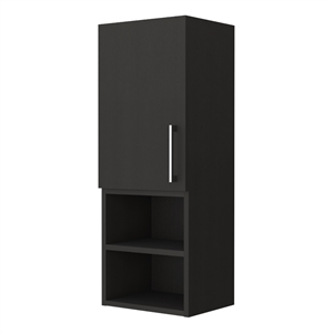 FM FURNITURE Praia Medicine Cabinet Engineered Wood Black Wengue