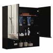 FM FURNITURE Ozark Medicine Cabinet Black Color Engineered Wood