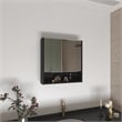 FM FURNITURE Ozark Medicine Cabinet Black Color Engineered Wood