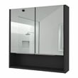 FM FURNITURE Ozark Medicine Cabinet Black Color Engineered Wood