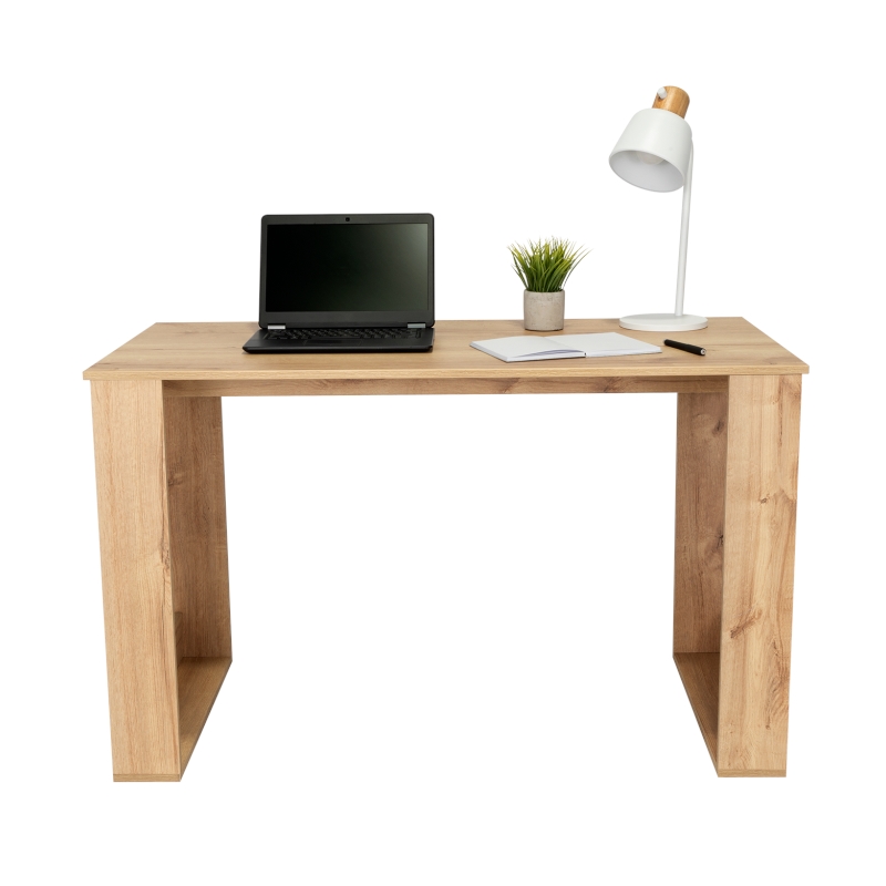 FM FURNITURE Aurora Writing Computer Desk Engineered Wood Oak