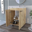 FM FURNITURE Selma Freestanding Vanity Cabinet Engineered Wood Light Oak