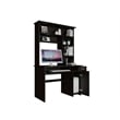 FM FURNITURE Weston Two Writing Computer Desk Engineered Wood Black