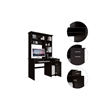 FM FURNITURE Weston Two Writing Computer Desk Engineered Wood Black