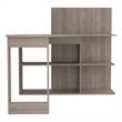 FM FURNITURE Fresno Writing Computer Desk Gray Engineered Wood