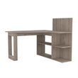 FM FURNITURE Fresno Writing Computer Desk Gray Engineered Wood