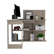 FM FURNITURE Fresno Writing Computer Desk Gray Engineered Wood