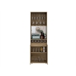 FM FURNITURE Redding Bar Cabinet Five Bottle Cubbies Engineered Wood Beige