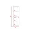 FM FURNITURE Redding Bar Cabinet Five Bottle Cubbies Engineered Wood Beige