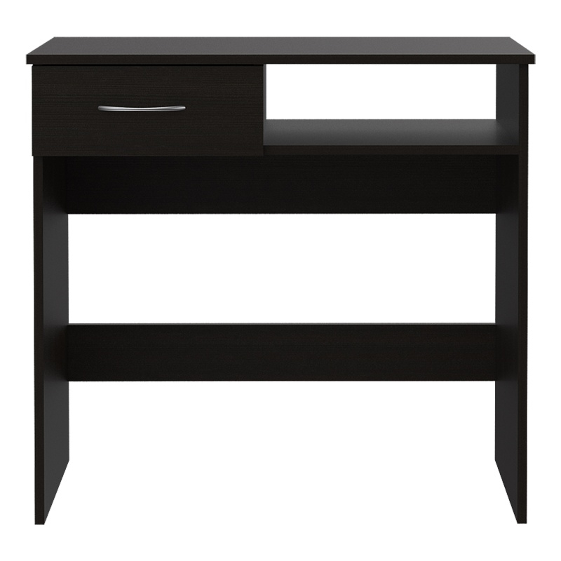 FM FURNITURE Plano Two Piece Home office Set Black Engineered Wood