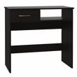 FM FURNITURE Plano Two Piece Home office Set Black Engineered Wood