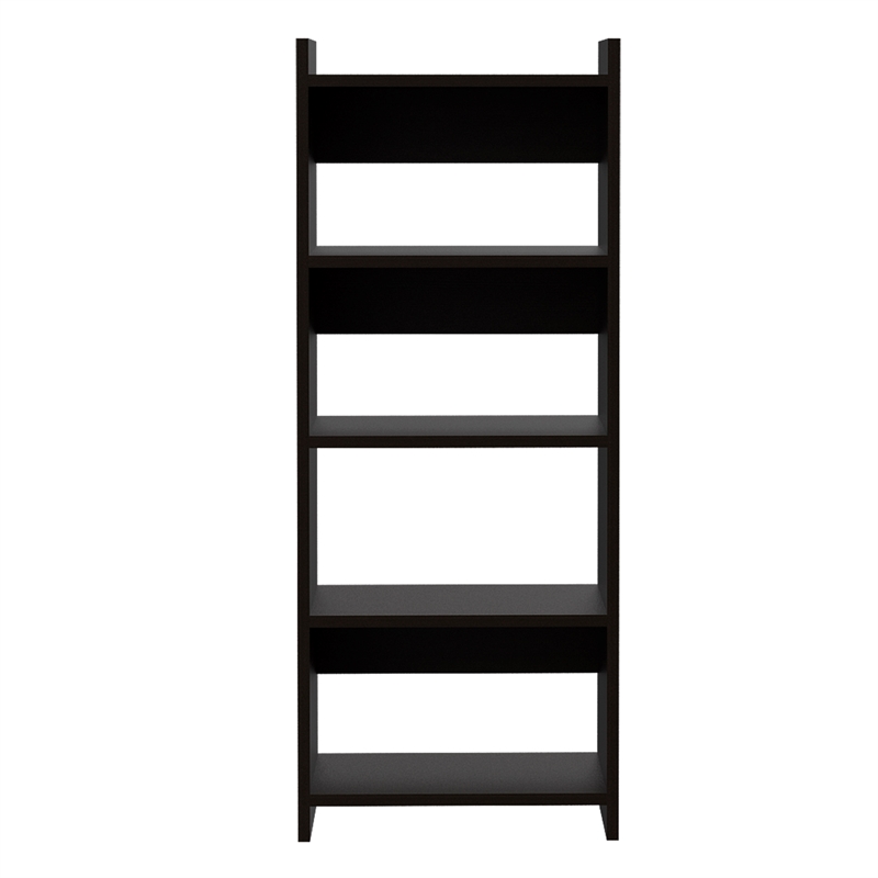 FM FURNITURE Plano Two Piece Home office Set Black Engineered Wood